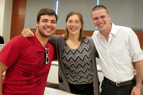 Dominick Recckio, Moriah Petty and Sam Coleman