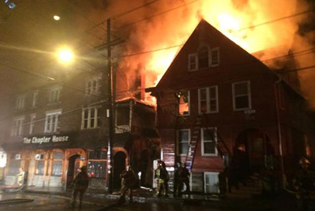 Chapter House fire 5