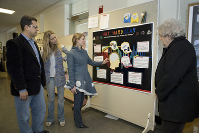 Heather Burkman, Louise Watt and Emily Siegel and Juan Hinestroza