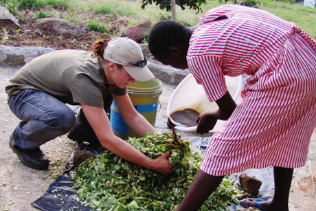 Kirstin Torgerson and student