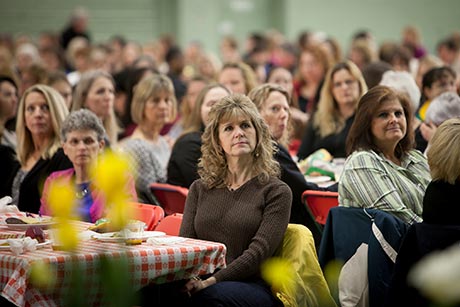crowd at office professionals celebration