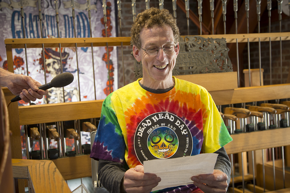 Dan Klein reads proclamation