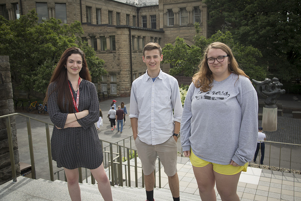 Caitlyn Secondo, Logan Roberts and Ashley Sullivan