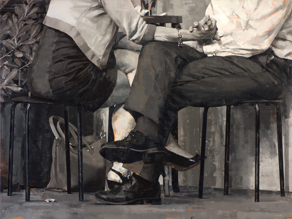 "Piazza dei Ponziani" painting