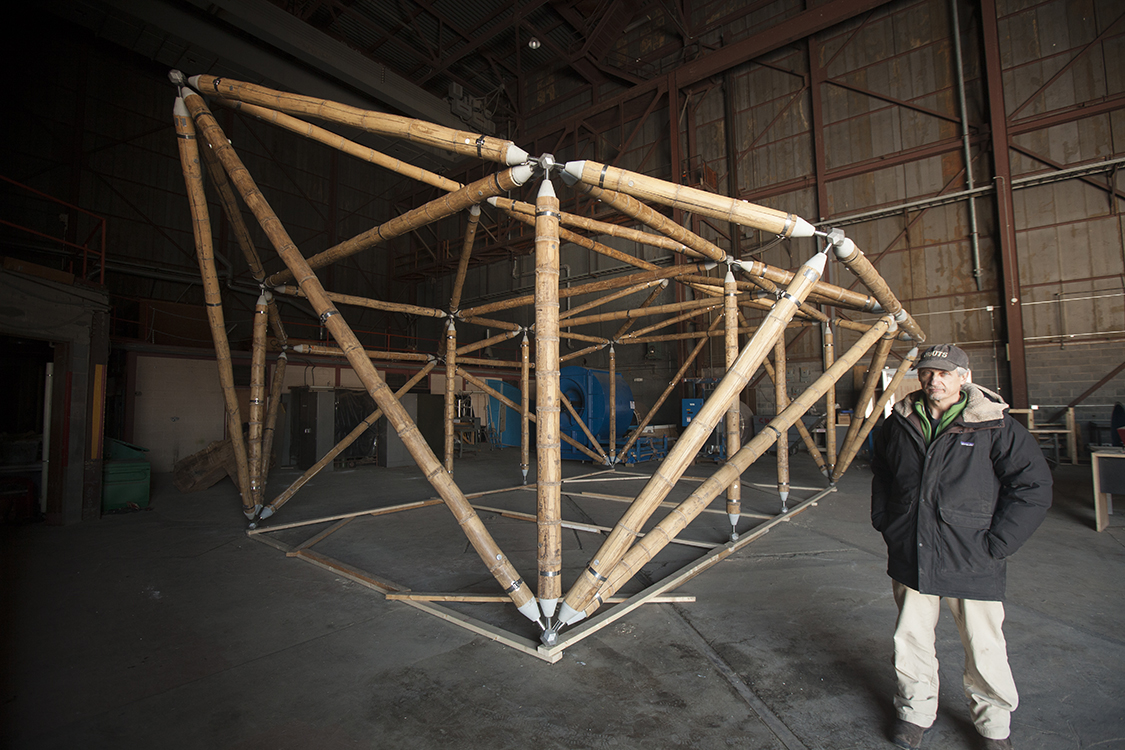 Jack Elliott in front of structure