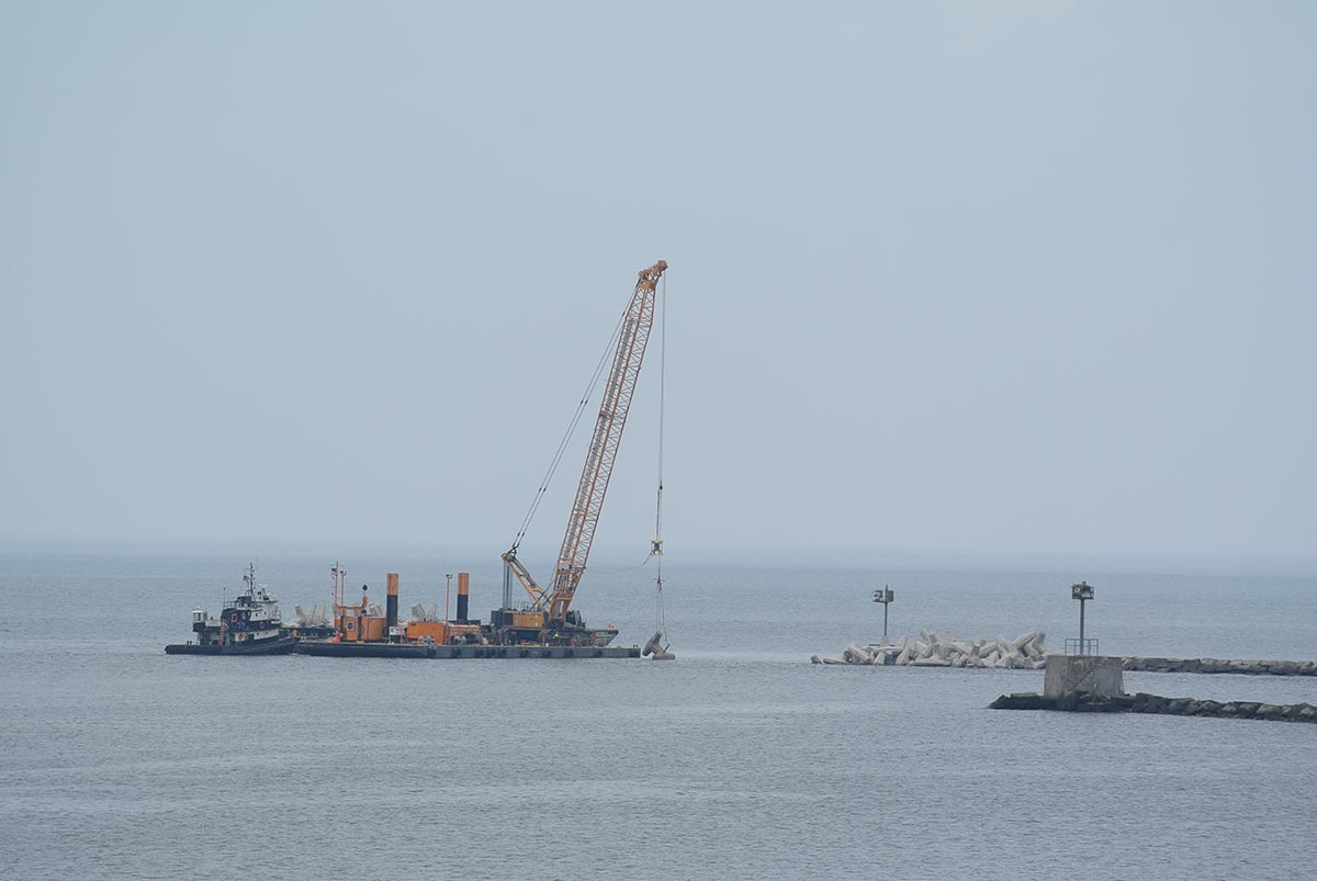Oswego Dredging boat