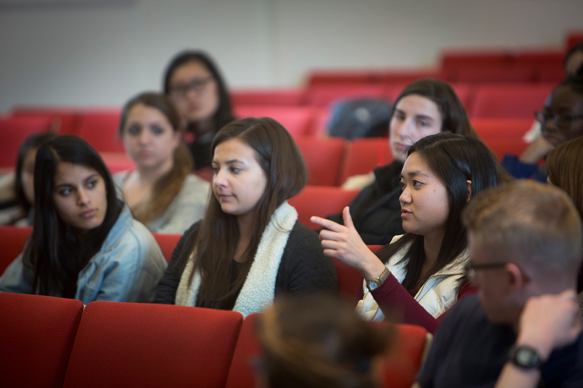 Dyson business forum students
