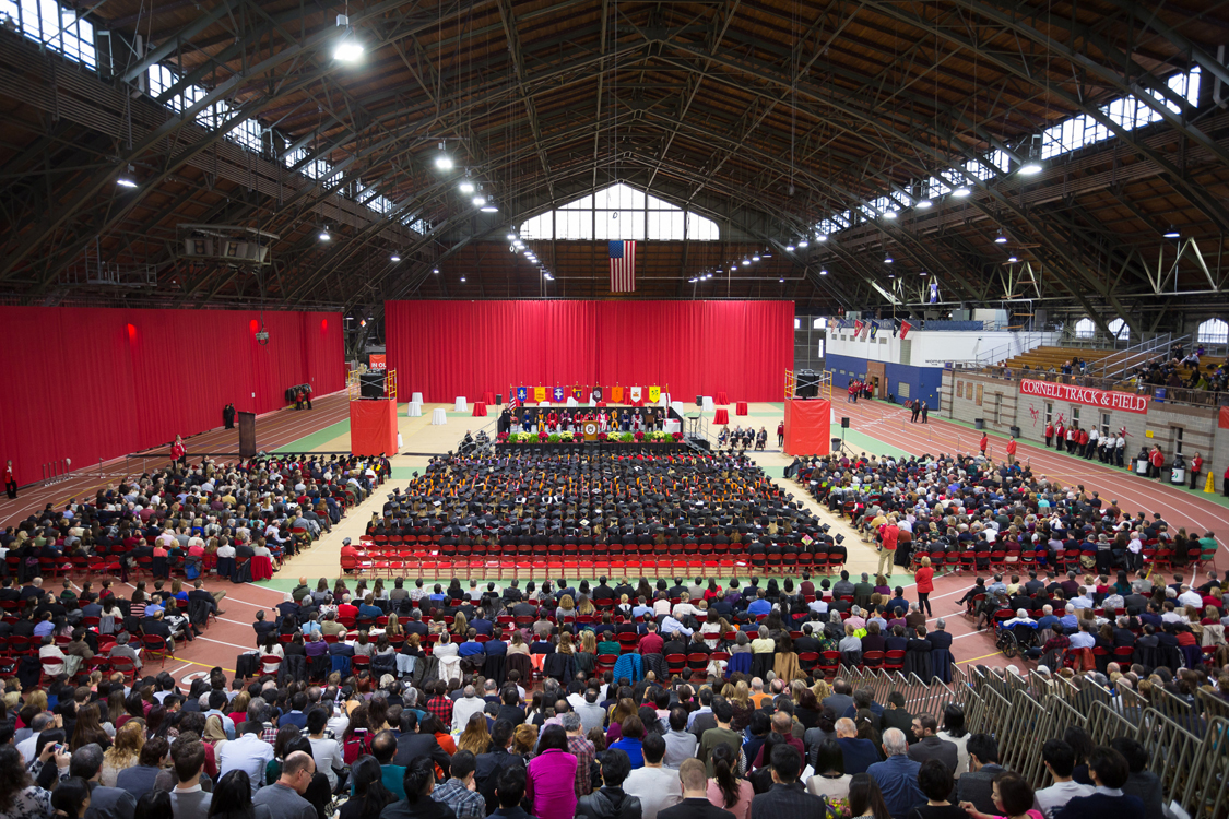 Crowd at december graduation