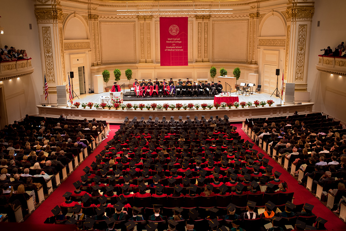 Weill graduation view