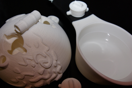 A volume analysis of a two-chamber teapot designed by students in Mechanical Synthesis 2250.